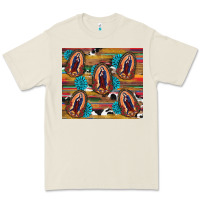Bone serape gemstone glitter cowhide lady of guadalupe Premium Tee - RanaPortraitStore