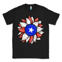 Black sunflower puerto rico flag Classic Tee - JahusDesignShop