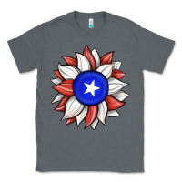 Charcoal Heather sunflower puerto rico flag Classic Tee - JahusDesignShop