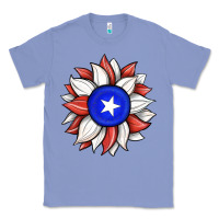 Colony Blue sunflower puerto rico flag Classic Tee - JahusDesignShop