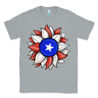 Heather Grey sunflower puerto rico flag Classic Tee - JahusDesignShop