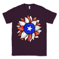Plum sunflower puerto rico flag Classic Tee - JahusDesignShop