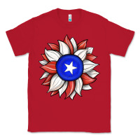 Red sunflower puerto rico flag Classic Tee - JahusDesignShop