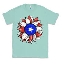 Seafoam sunflower puerto rico flag Classic Tee - JahusDesignShop