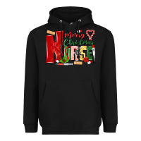Black merry christmas nurse Heavyweight Hoodie - MaliasSmallBusiness