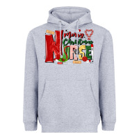 Heather Grey merry christmas nurse Heavyweight Hoodie - MaliasSmallBusiness