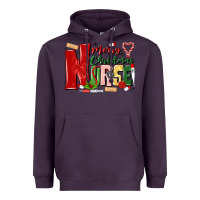 Plum merry christmas nurse Heavyweight Hoodie - MaliasSmallBusiness