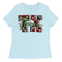 Baby Blue texas tx christmas Ladies Tee - AdoDesignShop