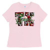 Bubblegum Pink texas tx christmas Ladies Tee - AdoDesignShop