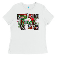 White texas tx christmas Ladies Tee - AdoDesignShop