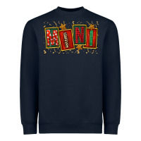 Navy mini christmas Heavyweight Sweatshirt - FaDigitalArtStudio