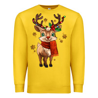 Lemon reindeer in christmas Premium Sweatshirt - MaliasSmallBusiness