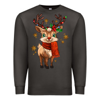Smoke reindeer in christmas Premium Sweatshirt - MaliasSmallBusiness