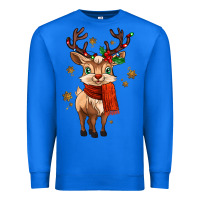True Royal reindeer in christmas Premium Sweatshirt - MaliasSmallBusiness