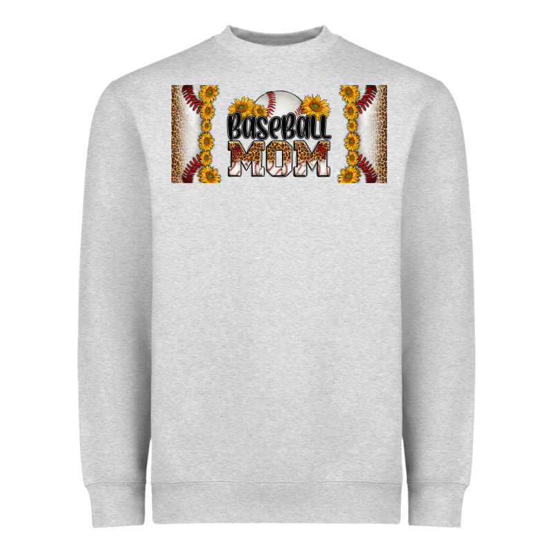 Leopard Baseball Mom 16oz Libbey Glass Heavyweight Sweatshirt by HRA Design Shop | Teevron