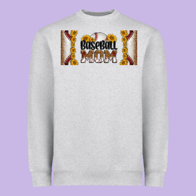 Leopard Baseball Mom 16oz Libbey Glass Heavyweight Sweatshirt Designed By Hra Design Shop