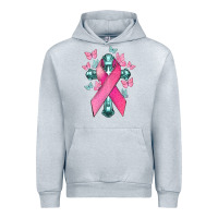 Heather Grey Cancer Cross Cancer Awareness Urban Hoodie - HowdyJamesFarm