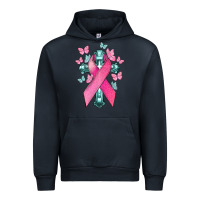 Navy Cancer Cross Cancer Awareness Urban Hoodie - HowdyJamesFarm