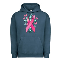 Pigment Midnight Navy Cancer Cross Cancer Awareness Urban Hoodie - HowdyJamesFarm