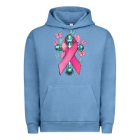 Pigment Pebble Blue Cancer Cross Cancer Awareness Urban Hoodie - HowdyJamesFarm