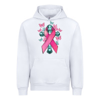 White Cancer Cross Cancer Awareness Urban Hoodie - HowdyJamesFarm