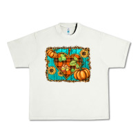 Pistachio fall pumpkins and sunflowers heart Urban Heavy Tee - BarkalooDesign