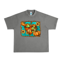 Tornado fall pumpkins and sunflowers heart Urban Heavy Tee - BarkalooDesign