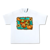 White fall pumpkins and sunflowers heart Urban Heavy Tee - BarkalooDesign