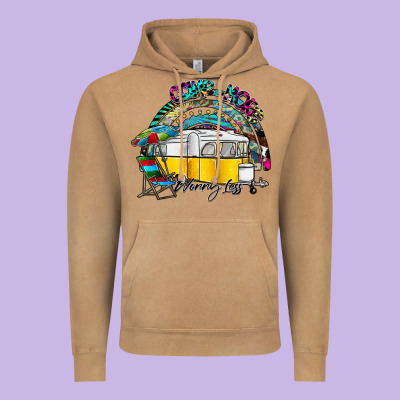 Camp More Worry Less Vintage Hoodie Designed By Sublimationcraftshop