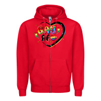 Red gay af Zipper Hoodie - MaliasSmallBusiness