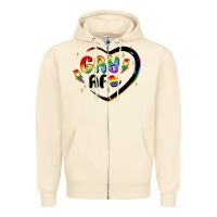 Sandshell gay af Zipper Hoodie - MaliasSmallBusiness