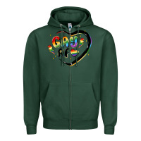 Sports Green gay af Zipper Hoodie - MaliasSmallBusiness