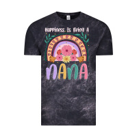 Cloud Black happiness is being a nana Vintage Tee - JahusDesignShop
