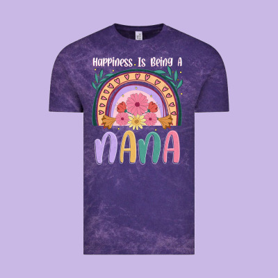 Happiness Is Being A Nana Vintage Tee Designed By Jahusdesignshop