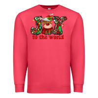 Cardinal joy to the world christmas deer Premium Sweatshirt - MaliasSmallBusiness