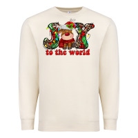 Sandshell joy to the world christmas deer Premium Sweatshirt - MaliasSmallBusiness
