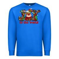 True Royal joy to the world christmas deer Premium Sweatshirt - MaliasSmallBusiness