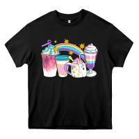 Black Unicorn Coffee Cups Heavy Core Tee - Artiststas