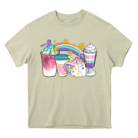 Mossy Unicorn Coffee Cups Heavy Core Tee - Artiststas