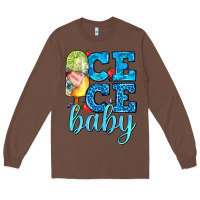 Chestnut ice ice baby with popsicle Long Sleeve Tee - AdoDesignShop