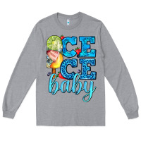 Heather Grey ice ice baby with popsicle Long Sleeve Tee - AdoDesignShop