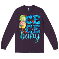Plum ice ice baby with popsicle Long Sleeve Tee - AdoDesignShop