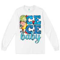 White ice ice baby with popsicle Long Sleeve Tee - AdoDesignShop