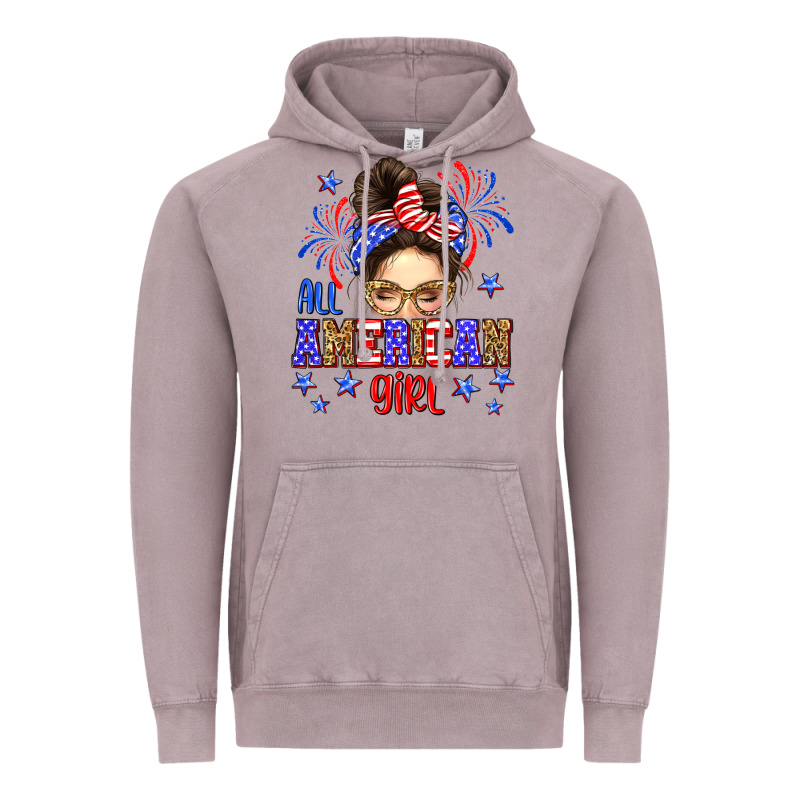 All American Girl Vintage Hoodie by Neo Western | Teevron