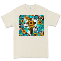 Bone sunflower cross cowhide gemstones Premium Tee - RanaPortraitStore