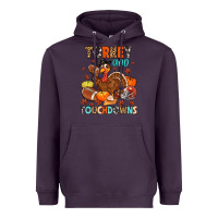 Plum turkey and touchdowns Heavyweight Hoodie - MaliasSmallBusiness