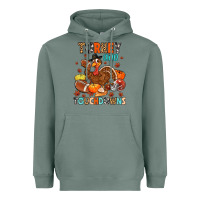 Sage turkey and touchdowns Heavyweight Hoodie - MaliasSmallBusiness