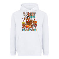 White turkey and touchdowns Heavyweight Hoodie - MaliasSmallBusiness