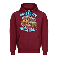 Raised On Jesus Music Zipper Hoodie | Teevron