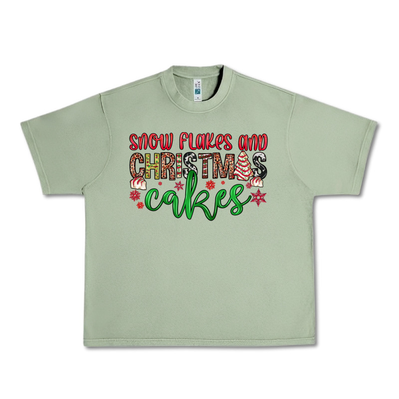 Snowflakes And Christmas Cakes Urban Heavy Tee by JahusDesignShop | Teevron